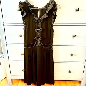 Marc by Marc Jacobs dress black with ruffles Sz L